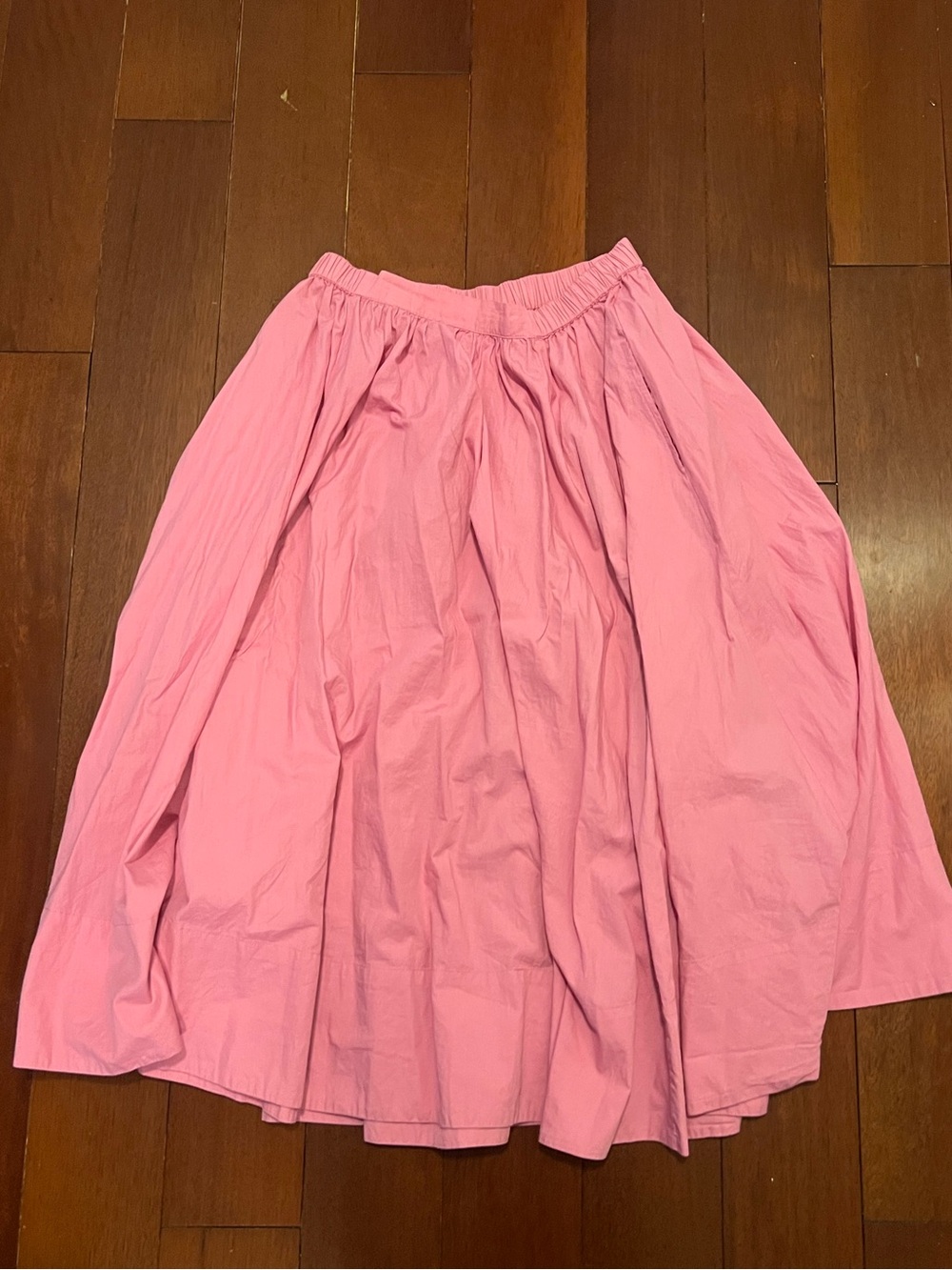 Free People Pink Full Circle Midi Skirt